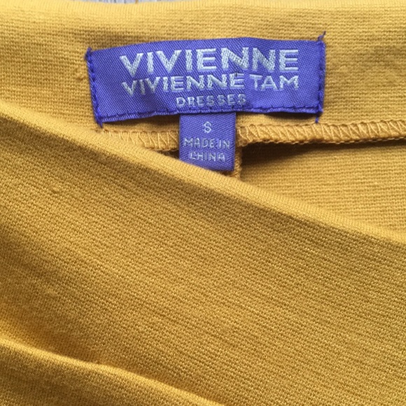 Vivienne Tam - Vintage Sheath Dress - Mustard Gold and Black - Picture 6 of 8